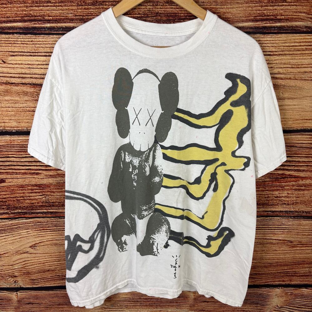 Travis Scott Cactus Jack x Kaws All Over Print T-shirt